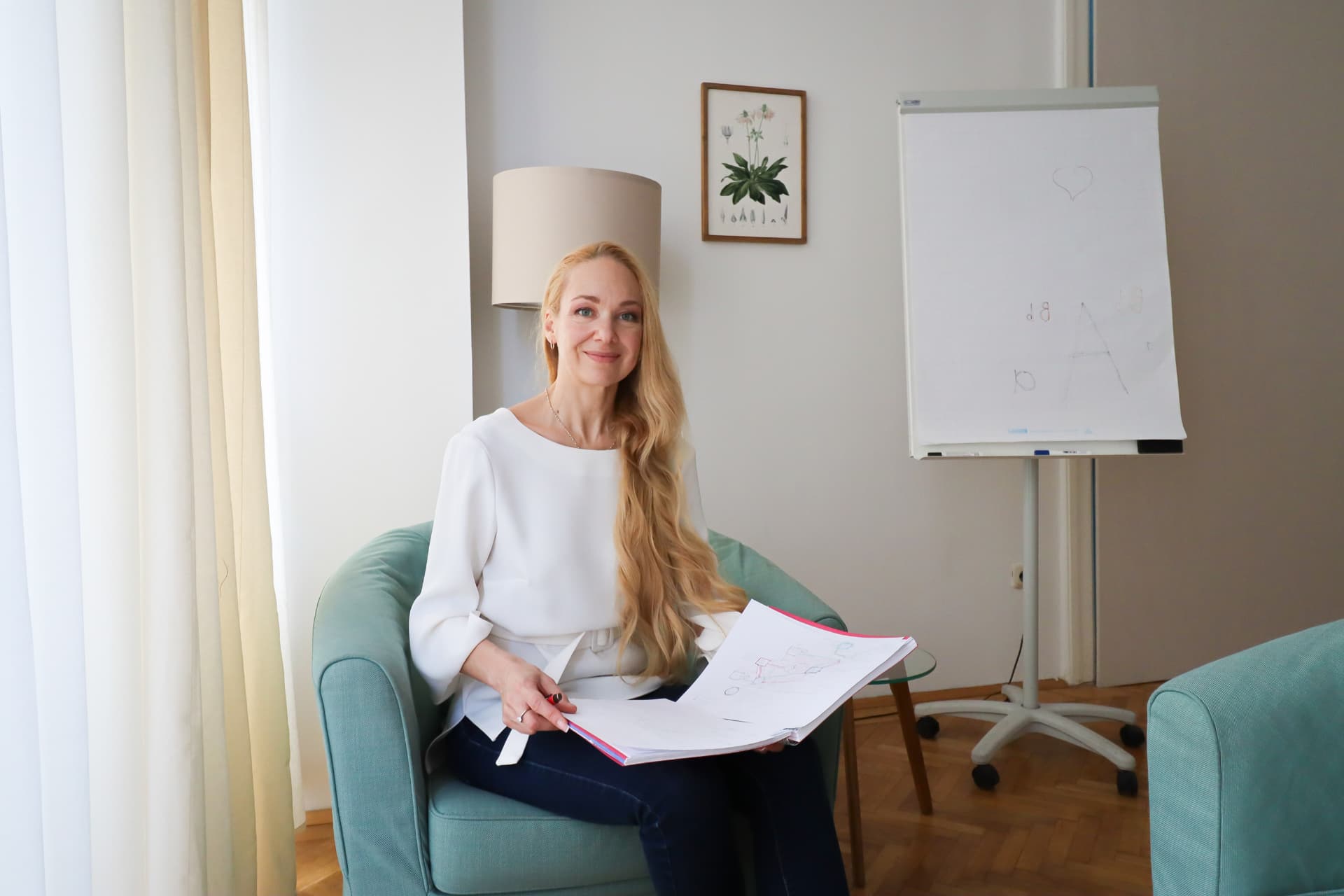 Anastasia Shevchenko in ihrer Praxis in Wien